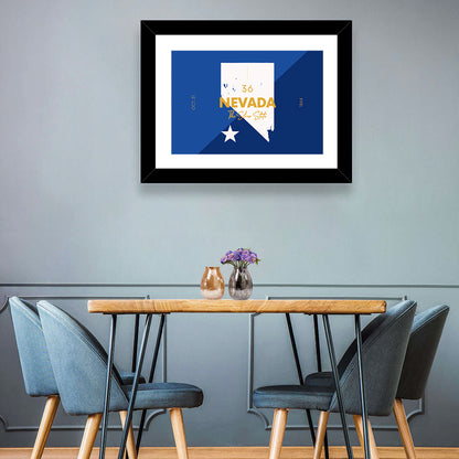Nevada State Map Wall Art