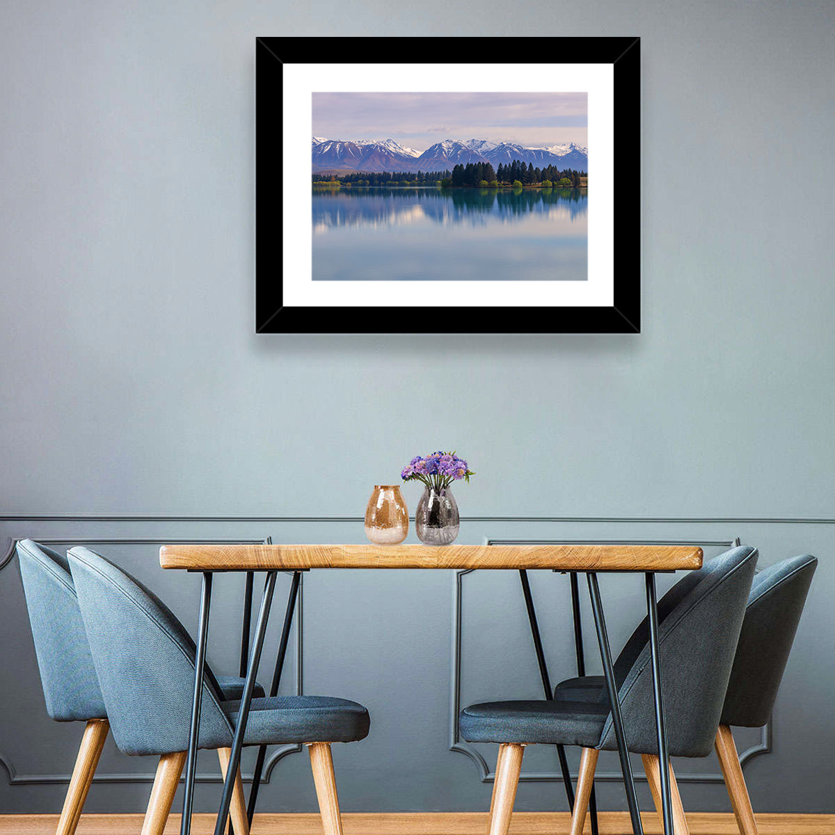 Ruataniwha Lake Reflection Wall Art