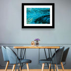 Liquid Marble Blue Abstract Wall Art