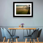 Tire Swing in Morning Mist Wall Art