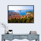 Hvar Harbor Aerial View Wall Art