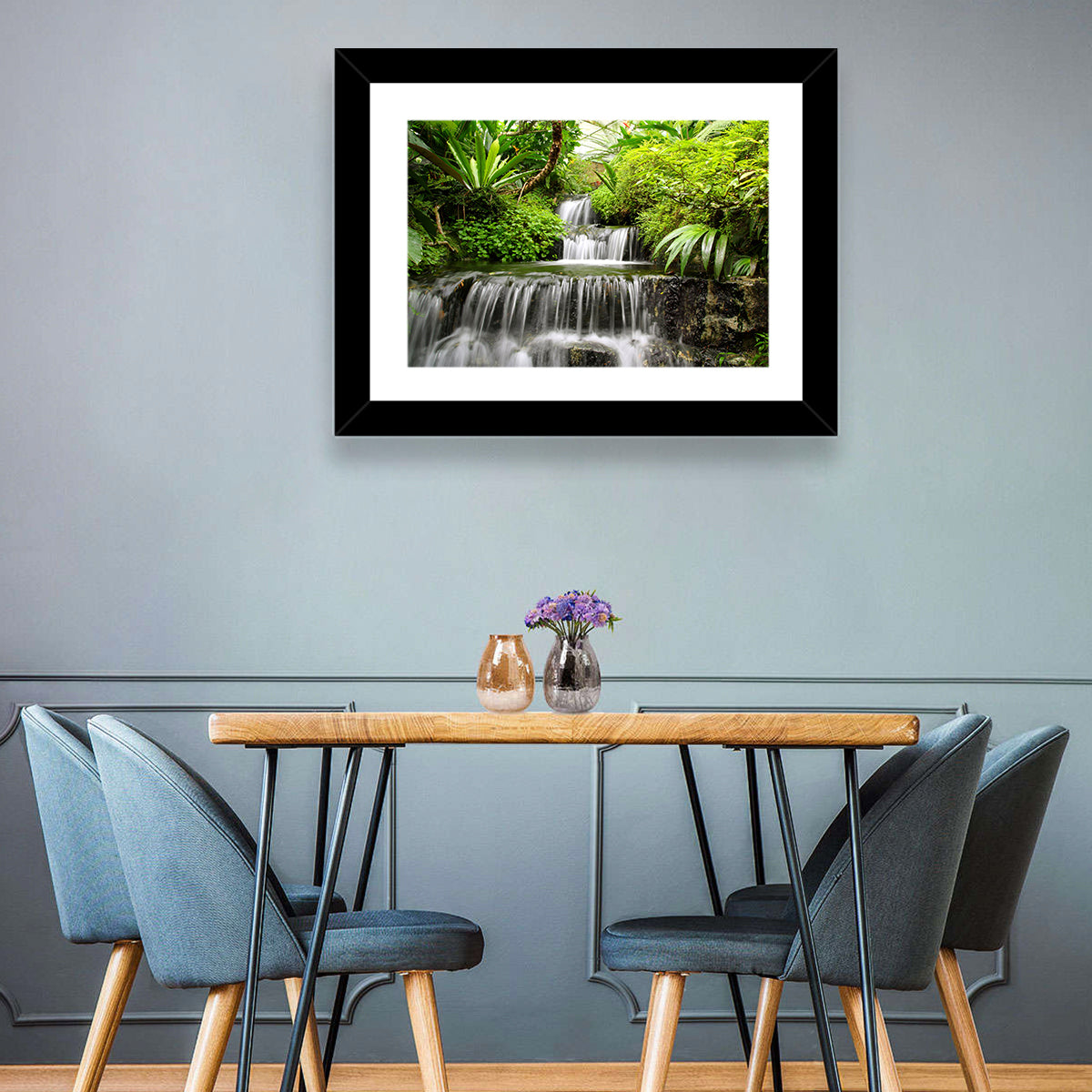 Rain Forest Waterfall Wall Art