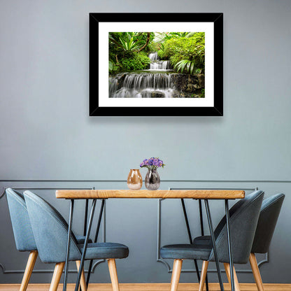 Rain Forest Waterfall Wall Art