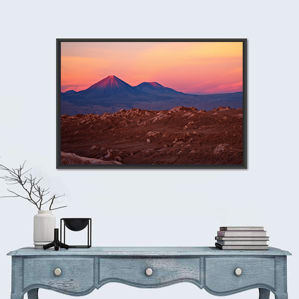 Valle De La Luna, Licancabur Volcano Wall Art in a room, landscape