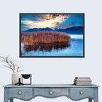 Lake Obersee Reeds at Dusk Wall Art
