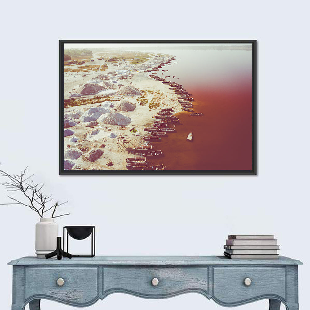 Lake Retba Aerial Wall Art