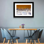 Lac Rose Boats Aerial View Wall Art