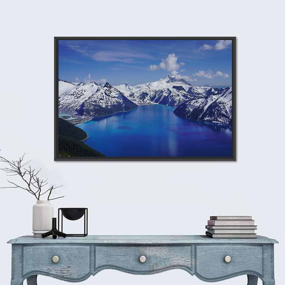 Garibaldi Lake Mountain View Wall Art in a room, landscape