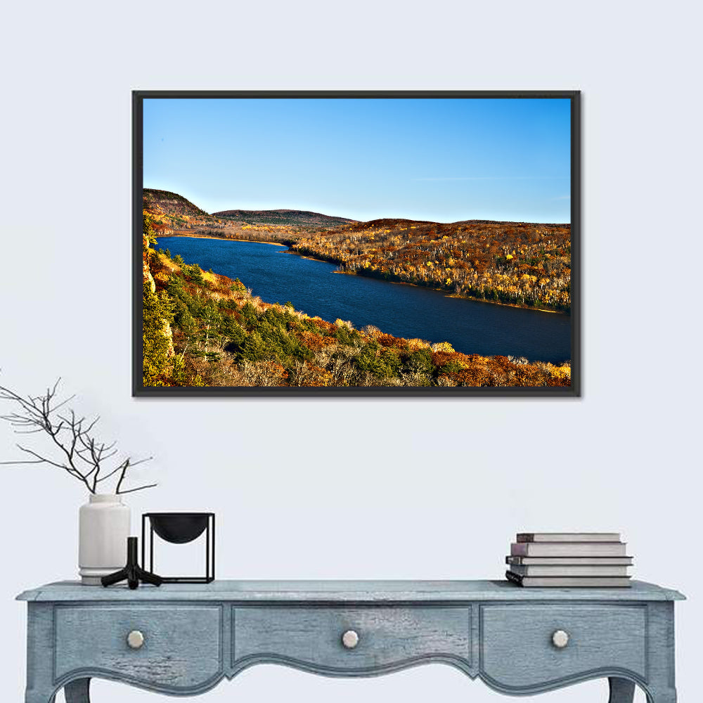 Lake of the Clouds Golden Hour Wall Art