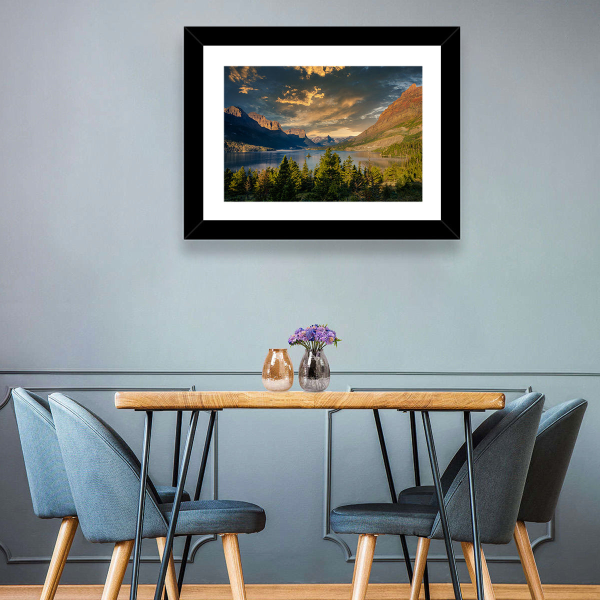 Montana Mountain Lake Wall Art