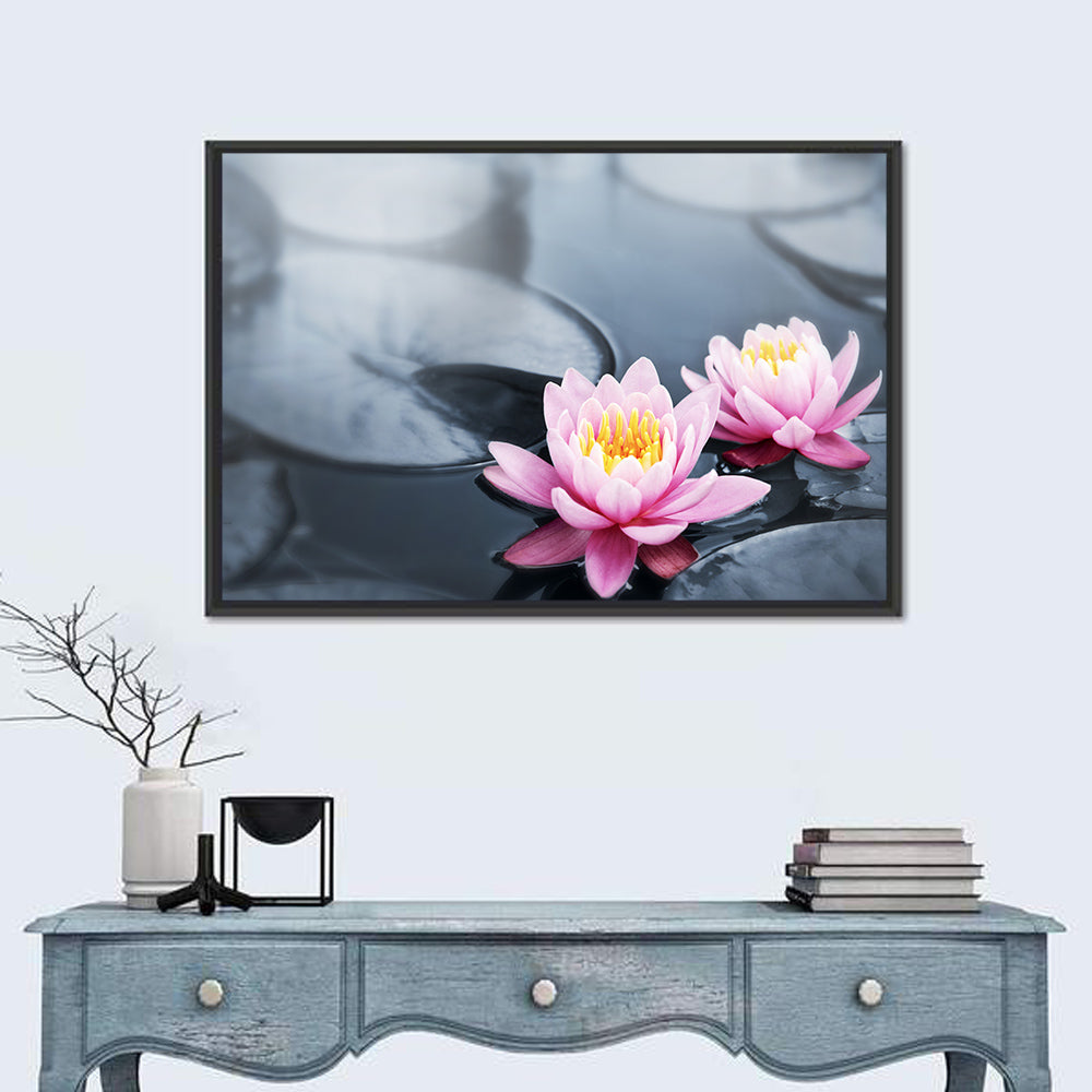 Pink Water Lilies Wall Art