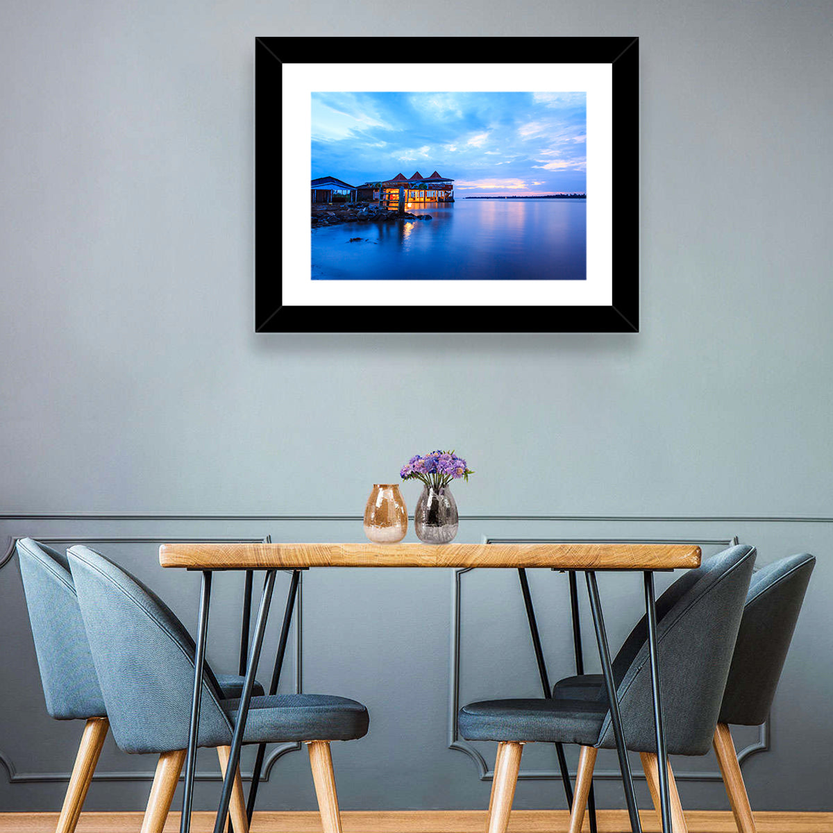 Twilight Restaurant on Lake Victoria Wall Art in a room, landscape