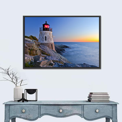 Lighthouse By Ocean Wall Art