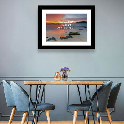 Success is No Accident Wall Art