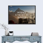Patience Is the Key to Success Wall Art