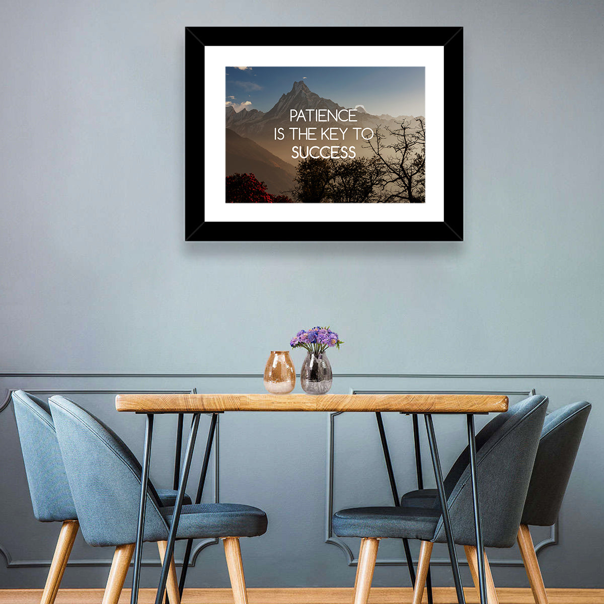 Patience Key to Success Wall Art