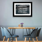 Fear Kills More Dreams Typography Wall Art