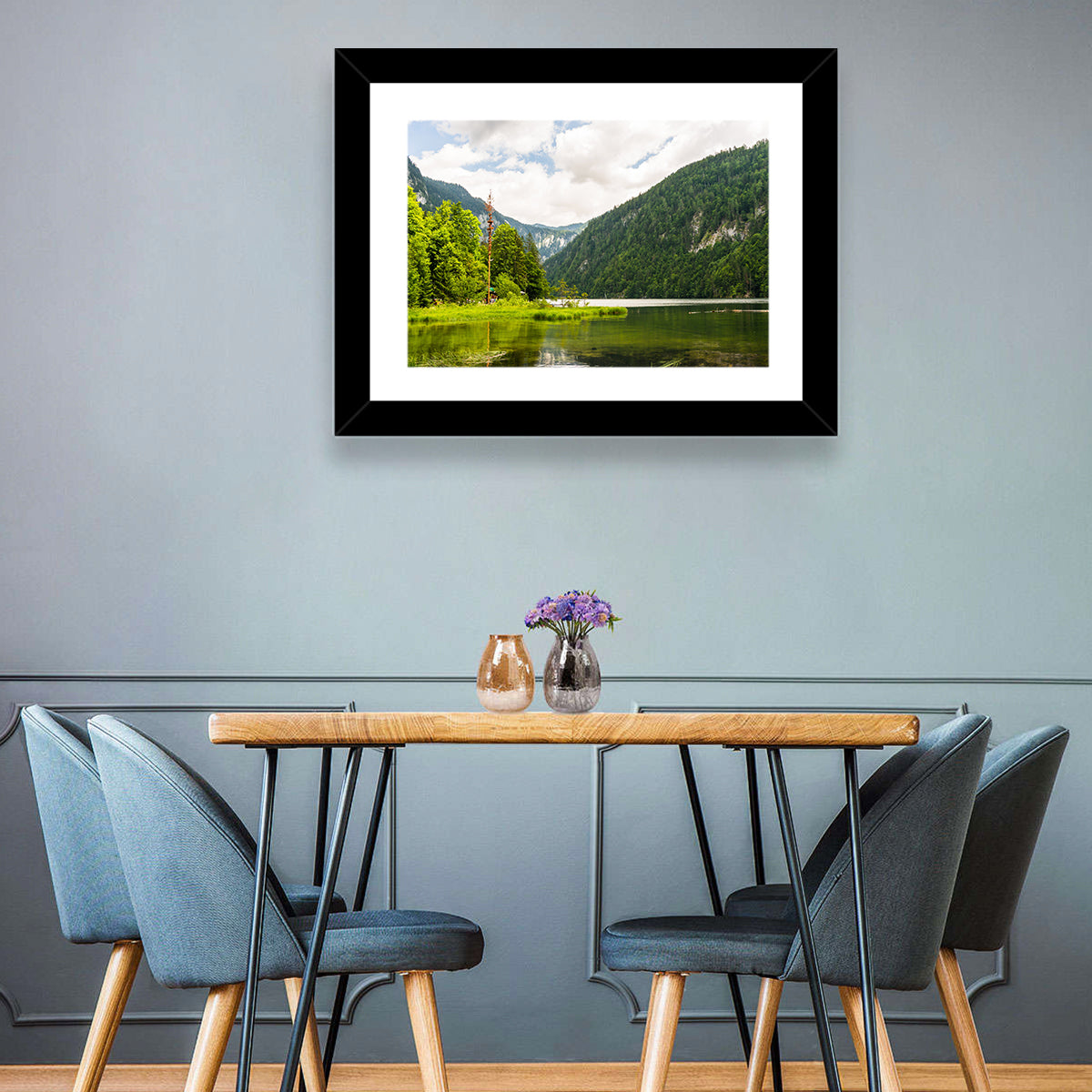 Maypole at Lake Toplitz Wall Art in a room, landscape