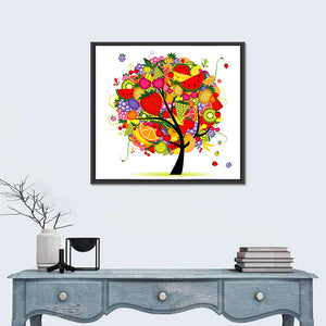 Energy Fruit Tree Wall Art