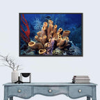Belize Reef Sponge Scene Wall Art