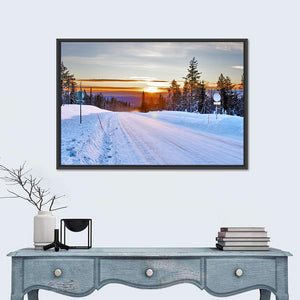 Winter Road Wall Art