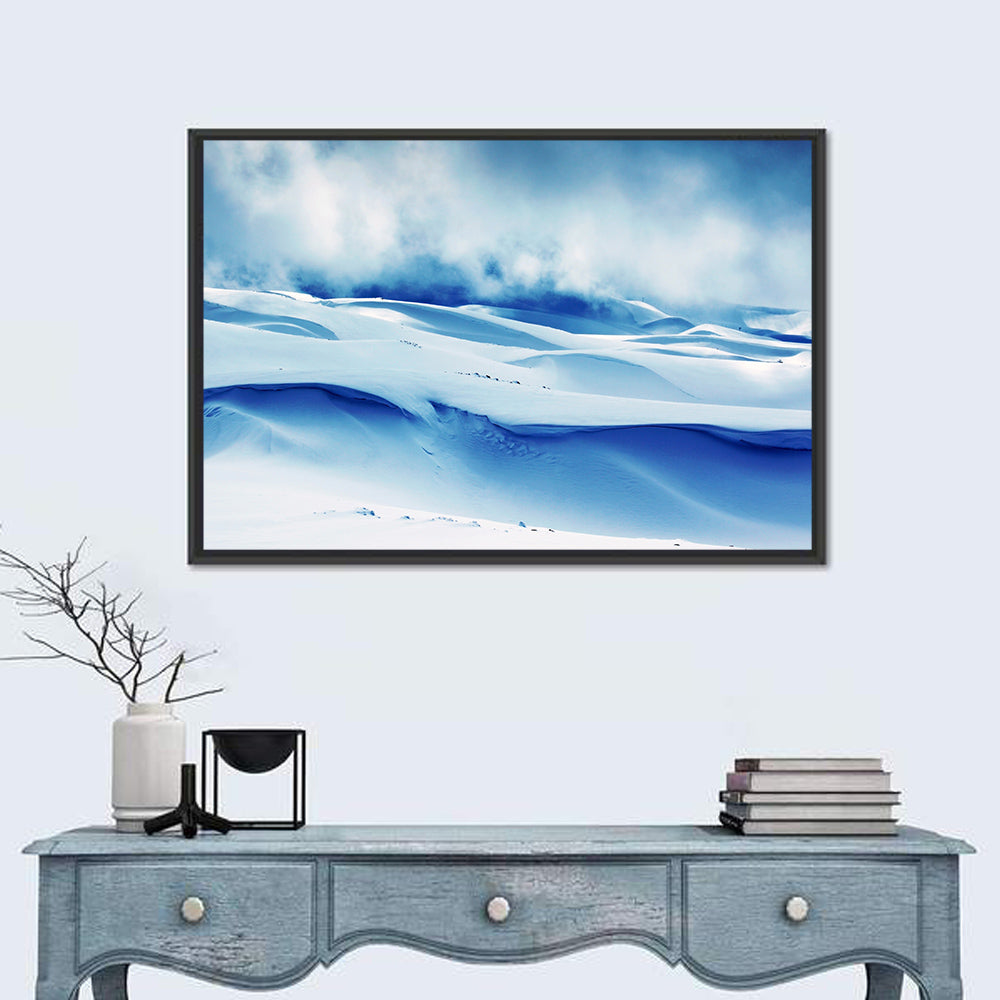 Wind-swept Snow Ridges Wall Art