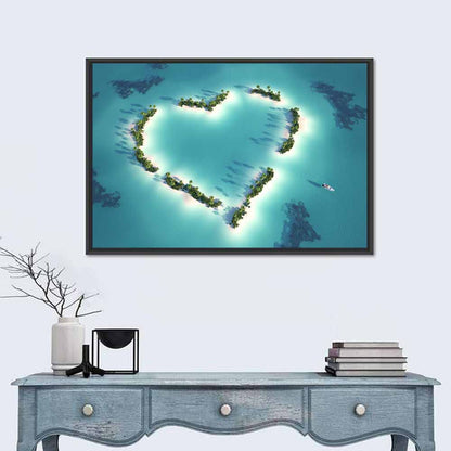 Heart Shaped Island Wall Art