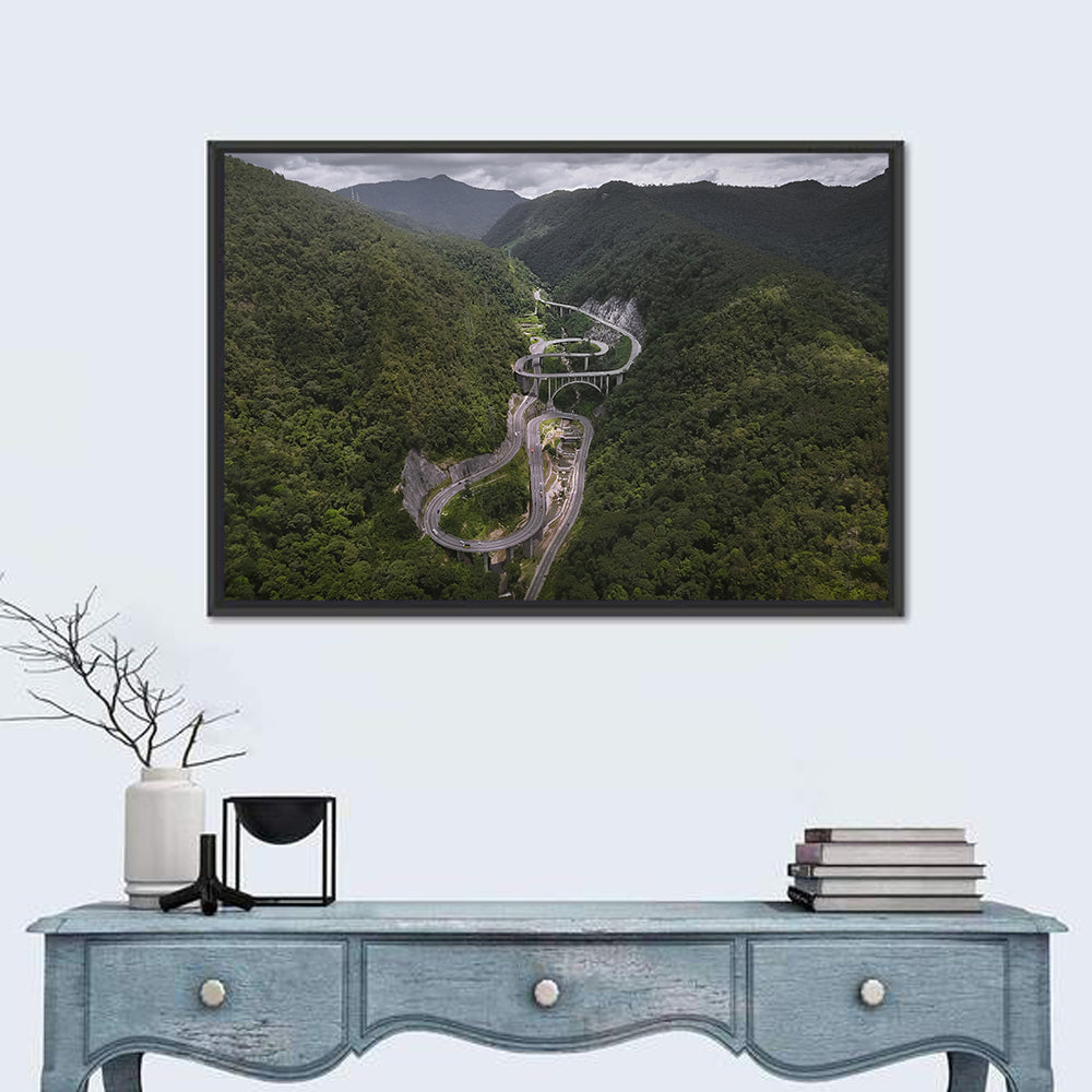 Kelok Sambilan Winding Highway Wall Art
