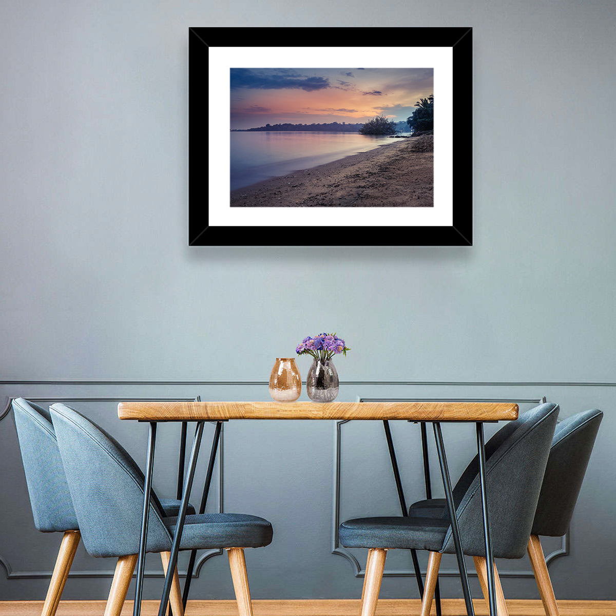 Lake Victoria at Dusk Wall Art in a room, landscape