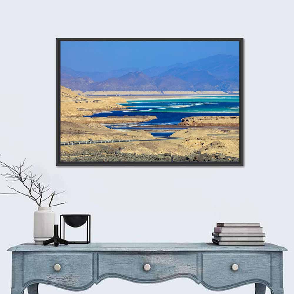 Salty Coastline Of Lake Assal Wall Art