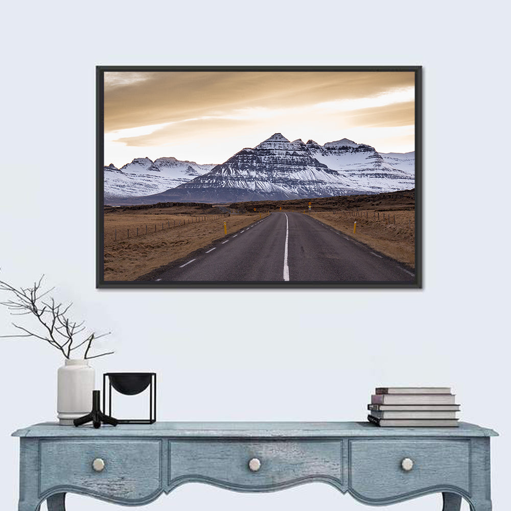East Fjords Road at Dusk Wall Art