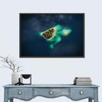 Lake Eibsee Turtle Islands Aerial Wall Art