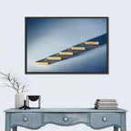 Five Wooden Steps Abstraction Wall Art