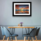Hangzhou Golden Sphere Skyline at Dusk Wall Art