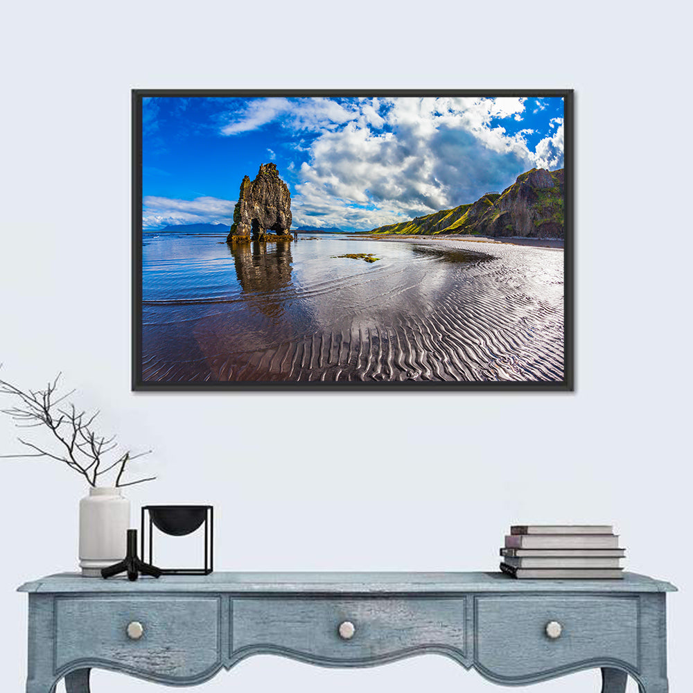 Hvítserkur Sea Stack at Sunset Wall Art