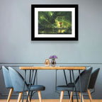 Girl with Umbrella in Mysterious Forest Wall Art