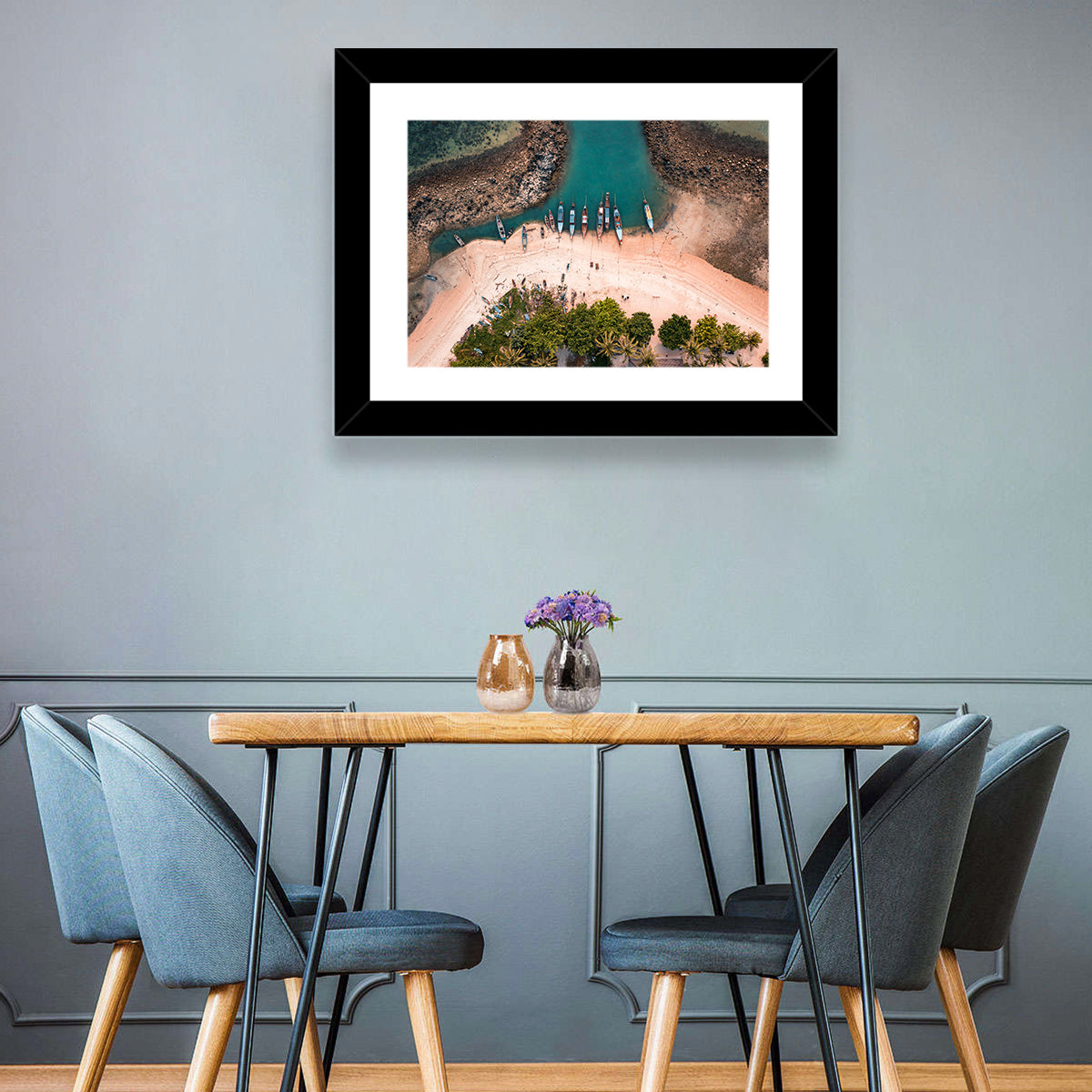 Koh Samui Village Boats Wall Art
