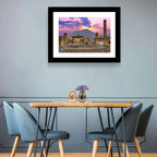 Pompeii Columns at Sunset, Mount Vesuvius Wall Art