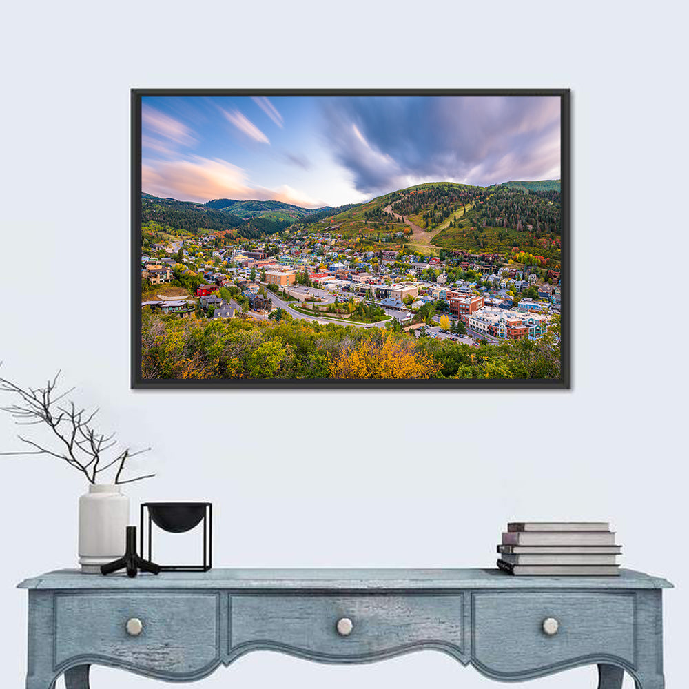 Park City Mountain View Wall Art in a room, landscape