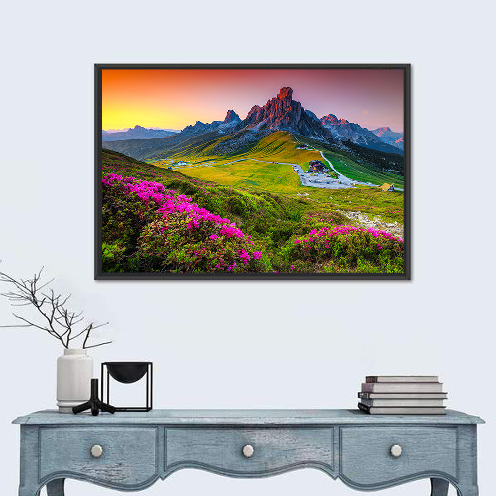 Passo Giau Flower Meadow Wall Art