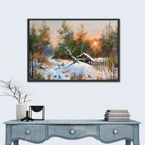 Rural Winter Landscape II Wall Art