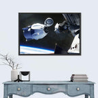 Crew Dragon Docking with Iss Wall Art