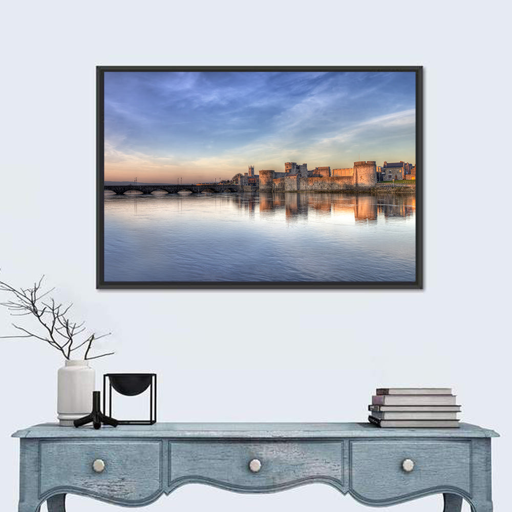 King John's Castle at Sunset Wall Art