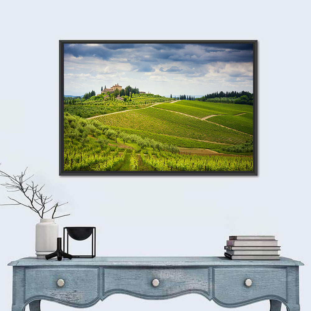 Chianti Vineyards Hills Wall Art