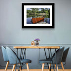 Orange Canoe on Ontario Lake Wall Art