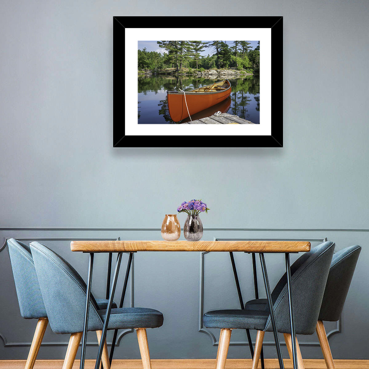 Canoe on Ontario Lake Wall Art