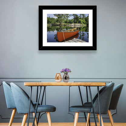 Canoe on Ontario Lake Wall Art