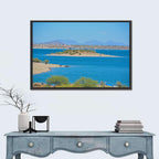 Lake Pleasant Shoreline with Boat Wall Art