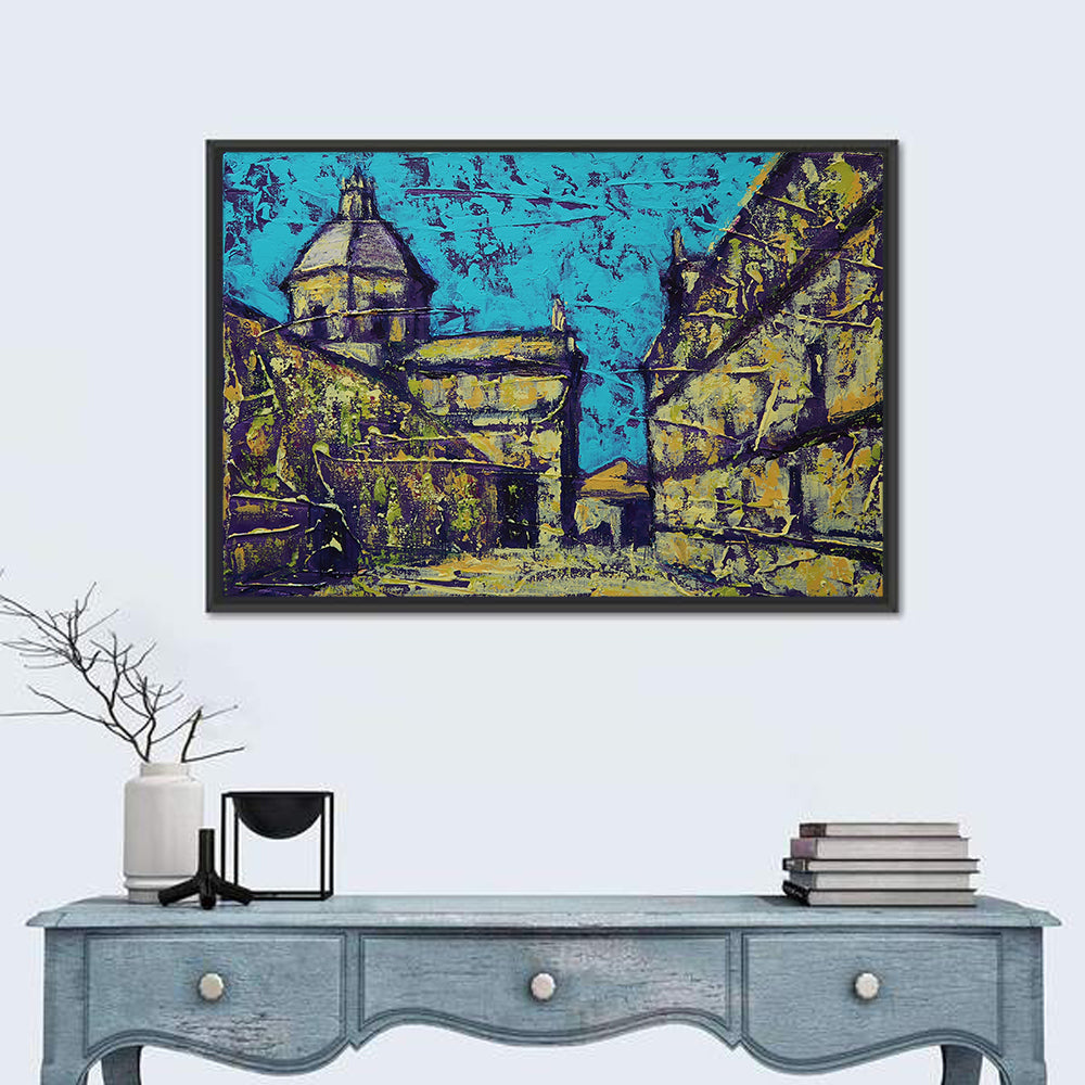 Las Agustinas Alleyway Abstraction Wall Art