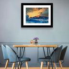 Pikes Peak Golden Sunset Wall Art